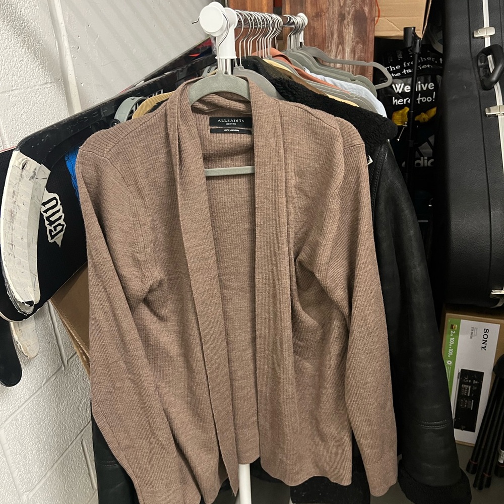AllSaints Merino Wool Cardigan